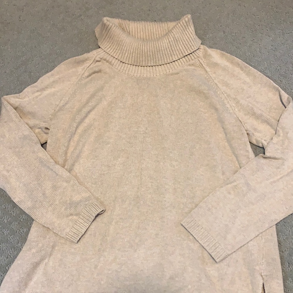 Kim Rogers Tan Turtle Neck Sweater